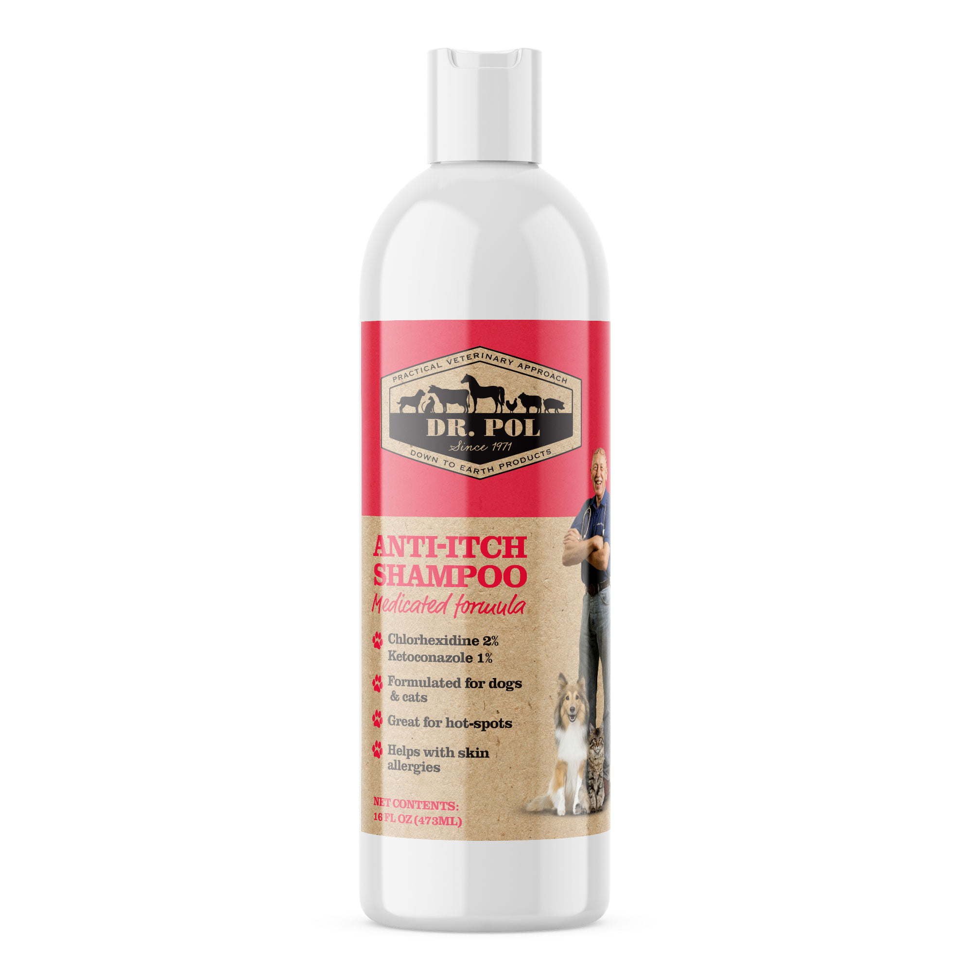 Dr. Pol Anti-Itch Shampoo for Dogs and Cats 16 oz Dr. Pol Anti-Itch Shampoo for Dogs and Cats 16 oz