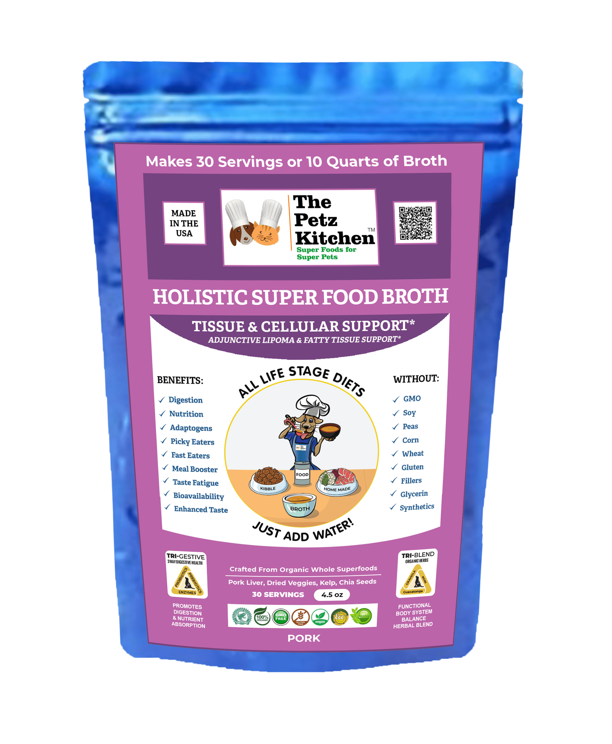 Super Food Broth Tissue & Cellular Support For Dogs* The Petz Kitchen Lipoma & Tissue Support* Super Food Broth Tissue & Cellular Support For Dogs* The Petz Kitchen Lipoma & Tissue Support*