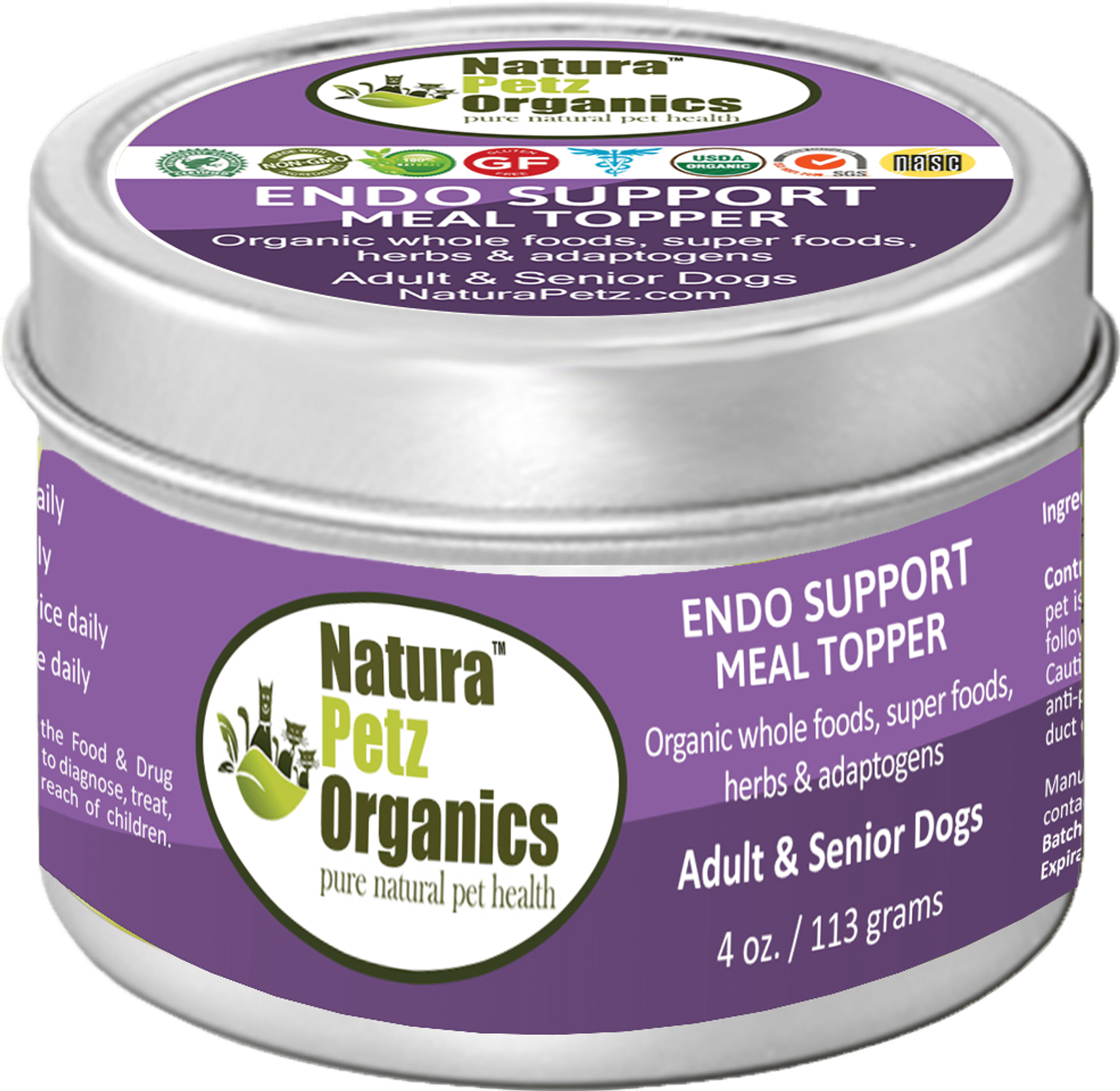 Endo Support Meal Topper For Dogs And Cats* Natura Petz Organics Endo Support Meal Topper For Dogs And Cats* Natura Petz Organics