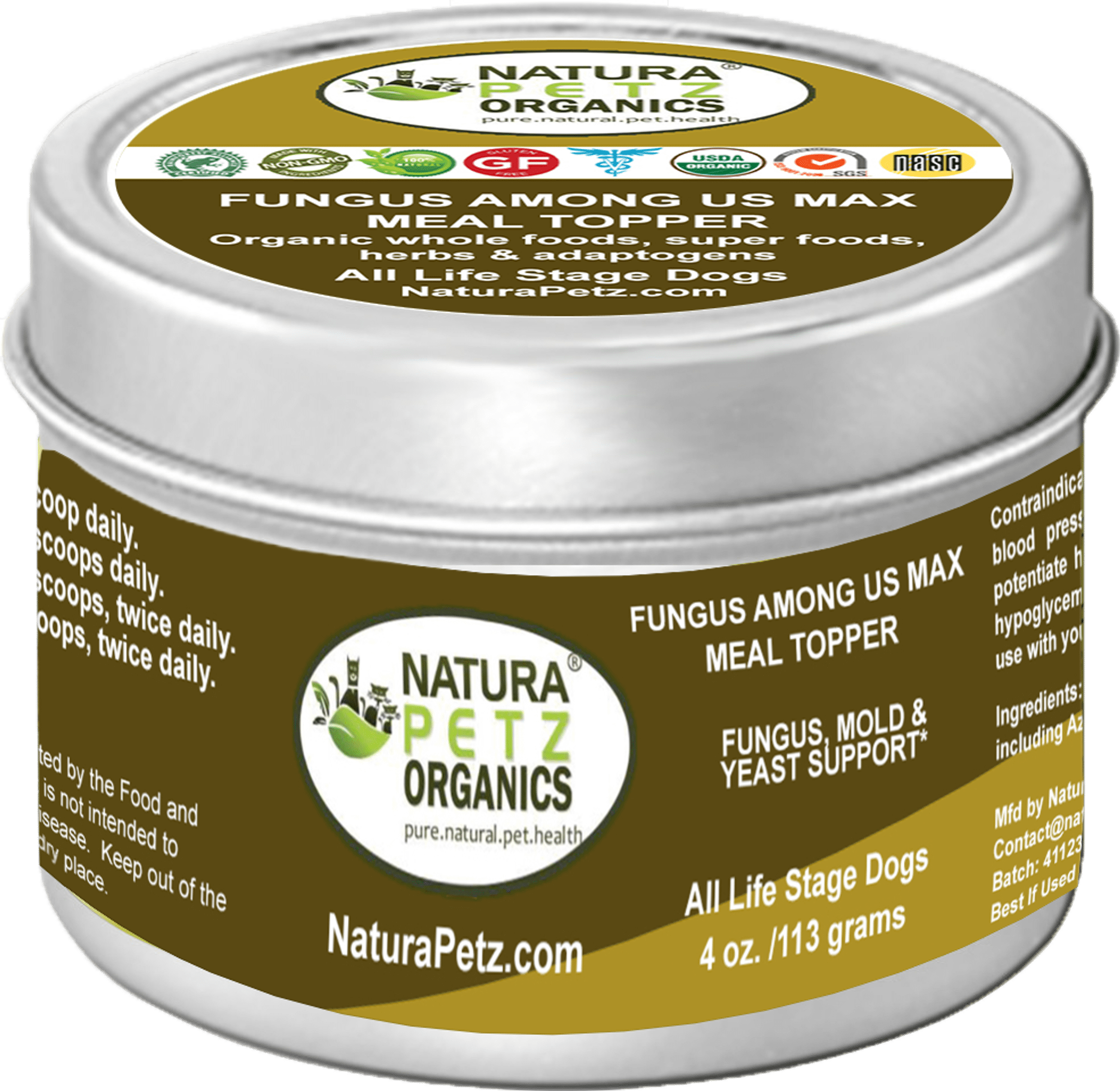 Fungus Among Us Max Meal Topper - Fungus, Mold & Yeast Support* Dogs Cats Fungus Among Us Max Meal Topper - Fungus, Mold & Yeast Support* Dogs Cats