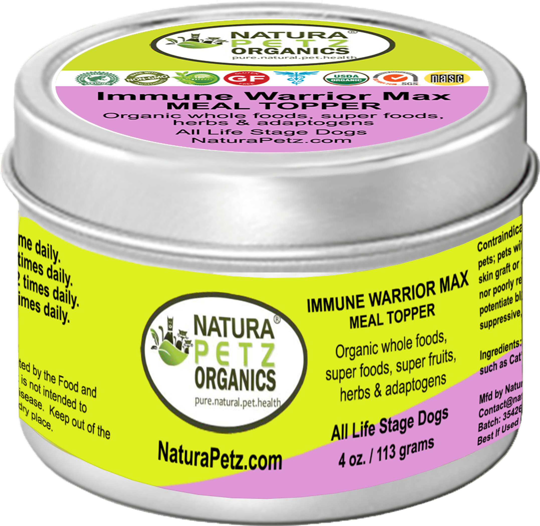 Immune Warrior Max Meal Topper* Master Blend Immune Regulator & Anti-Inflammatory Support* For Dogs & Cats Immune Warrior Max Meal Topper* Master Blend Immune Regulator & Anti-Inflammatory Support* For Dogs & Cats