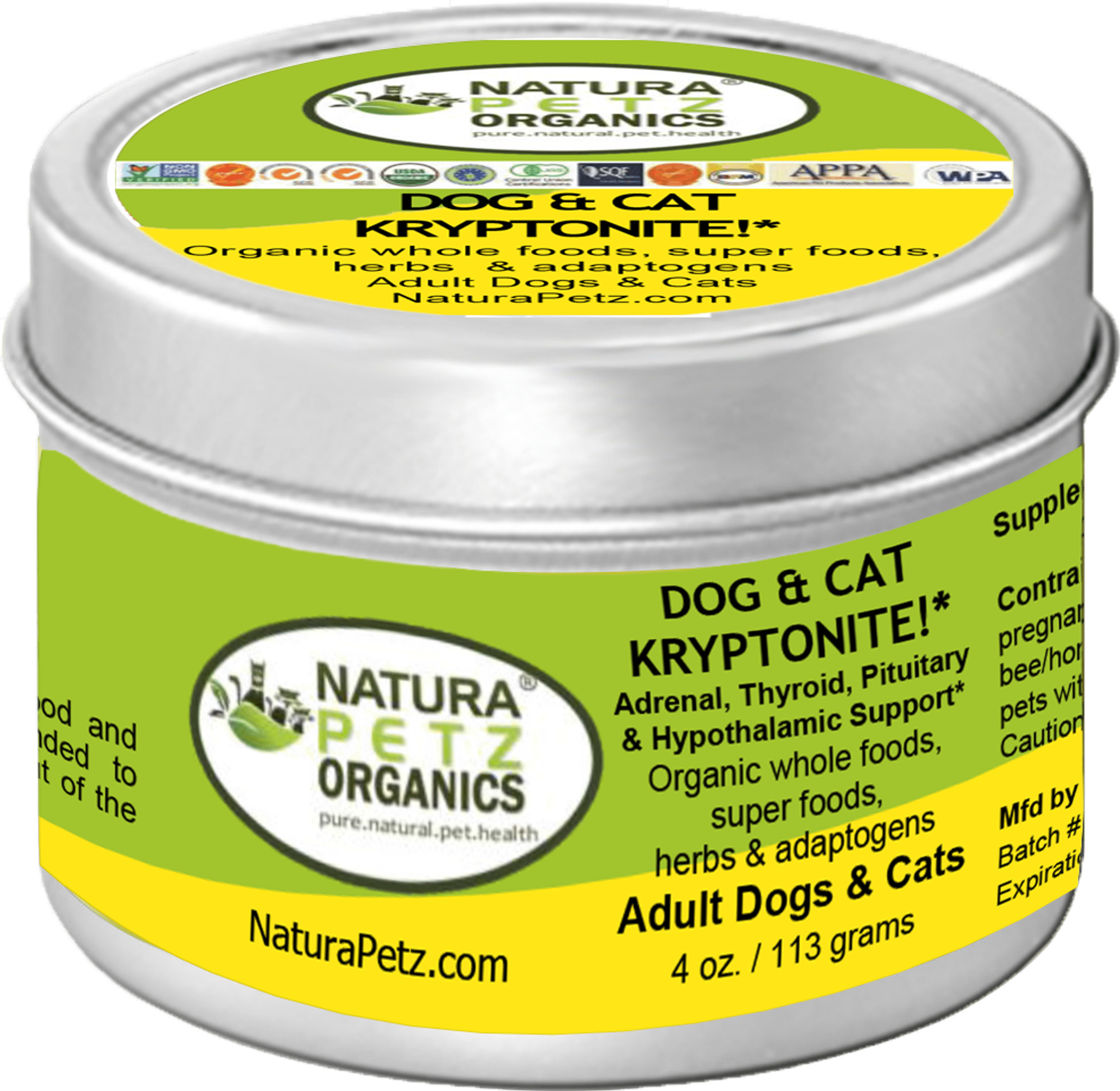 Dog And Cat Kryptonite Meal Topper - Adrenal, Thyroid, Pituitary & Hypothalamic Support* Dog And Cat Kryptonite Meal Topper - Adrenal, Thyroid, Pituitary & Hypothalamic Support*